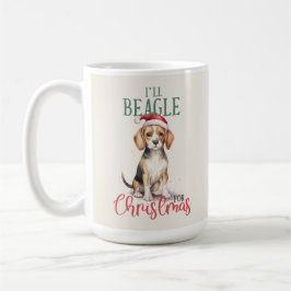 Caneca De Café Beagle Funny Dog Pun Café de Natal
