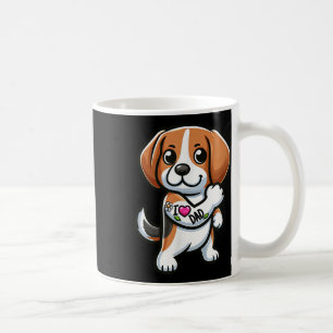 Caneca De Café Beagle I Love Pai Engraçado Tatuagem De Cachorro _