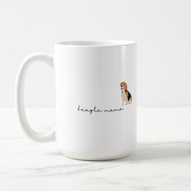 Caneca De Café Beagle Mama Coffee Mug (Esquerda)