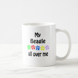 Caneca De Café Beagle Walks Design