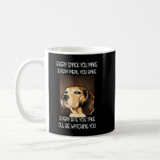 Caneca De Café Beagles T estarei te vigiando