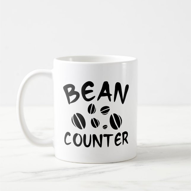 Caneca De Café Bean Counter Coffee Mug (Esquerda)