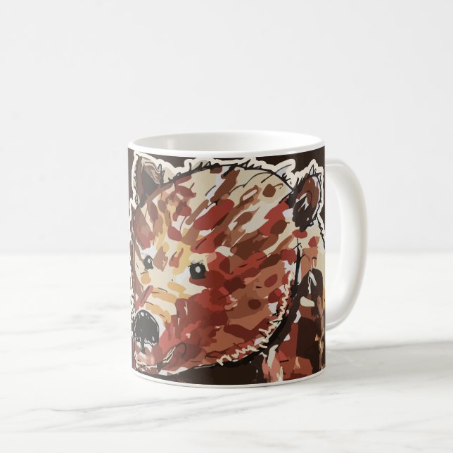 Caneca De Café Bear Contemplates Hibernation (Frente Esquerda)