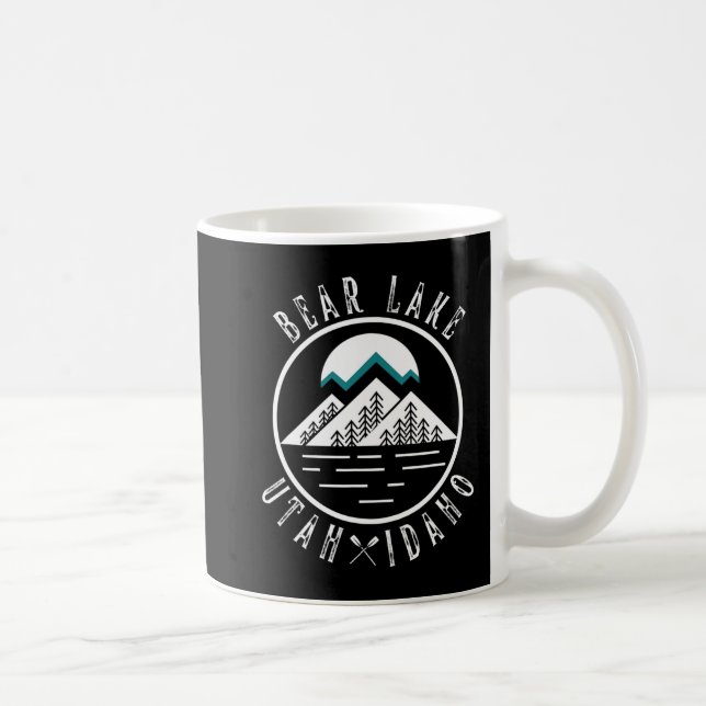 Caneca De Café Bear Lake Utah Idaho Camping Boating  (Direita)
