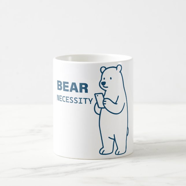 Caneca De Café Bear Necessity (Centro)