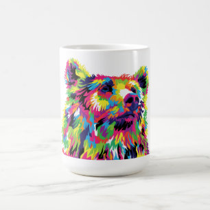 Caneca De Café Bear Spirit Pop Art