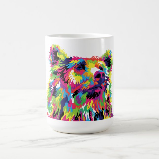 Caneca De Café Bear Spirit Pop Art (Centro)