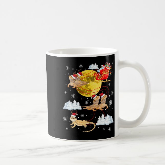 Caneca De Café Bearded Dragon Reindeer Christmas Pajama Santa Xma (Direita)