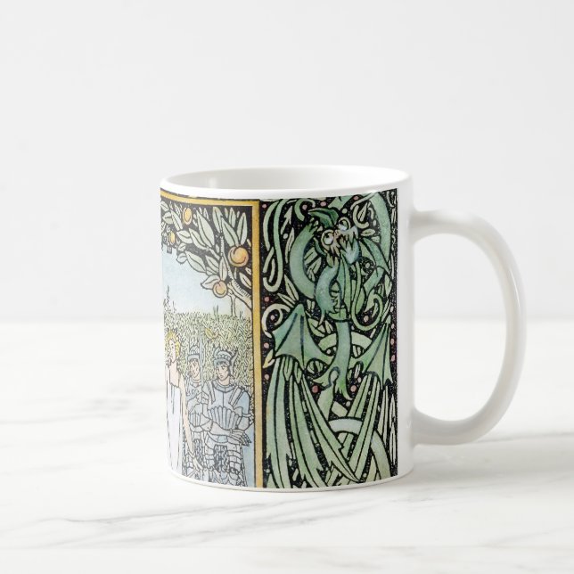 Caneca De Café Beardsley: Morte D'Arthur (Direita)