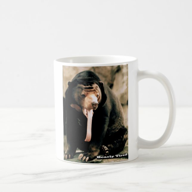 Caneca De Café Bearly cansado (Direita)