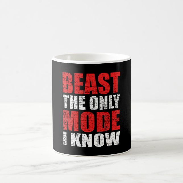 Caneca De Café BEAST O Único Modo Que Conheço Um Engraçado Giro D (Centro)