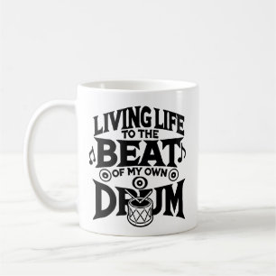 Caneca De Café Beat do tambor