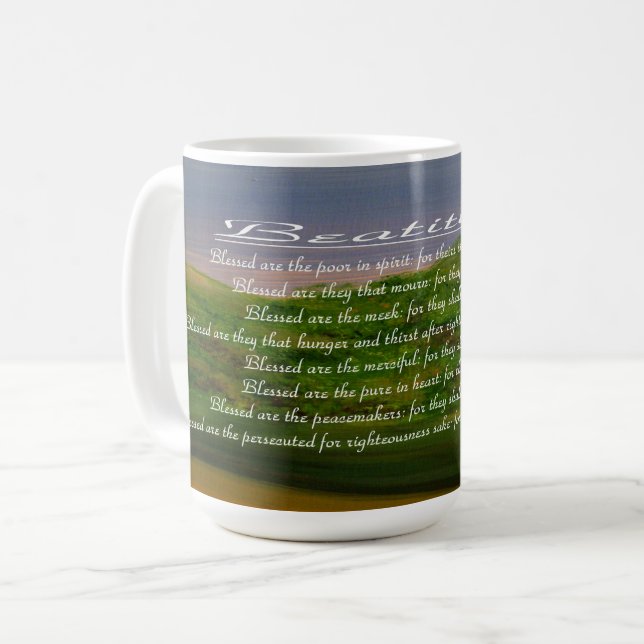 Caneca De Café Beatitudes (Frente Esquerda)