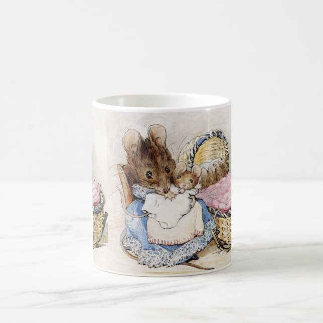 Caneca De Café Beatrix Potter, Rato Mamãe e Bebês (Centro)