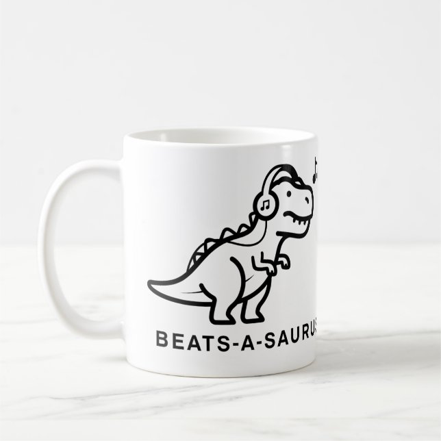 Caneca De Café Beats-a-Saurus (Esquerda)