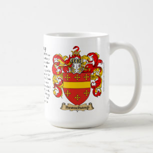 Caneca De Café Beauchamp, a origem, o significado e a crista