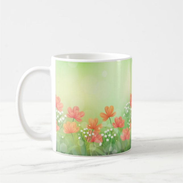 Caneca De Café beautiful flowers (Esquerda)