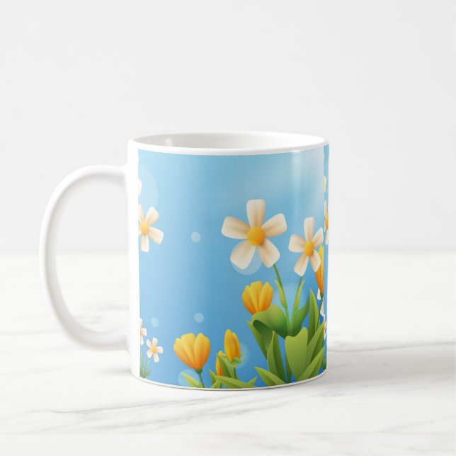 Caneca De Café beautiful flowers (Esquerda)