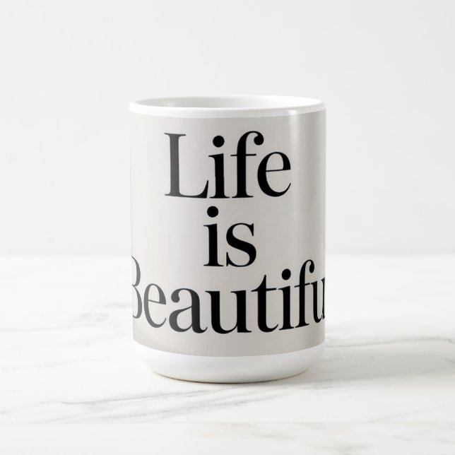 Caneca De Café Beautiful Life Coffee Mug (Centro)