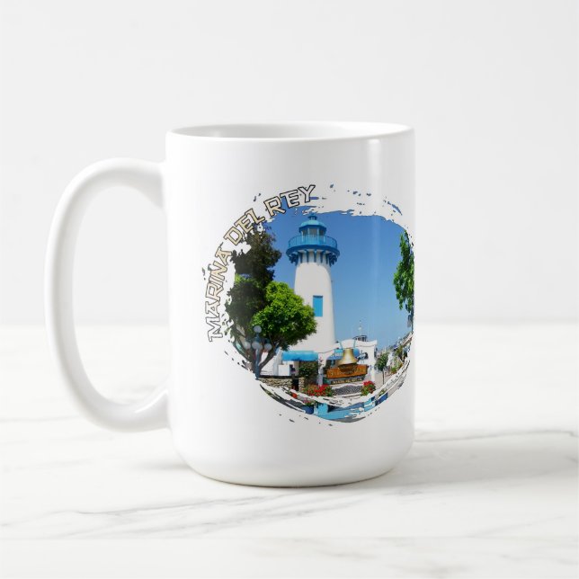 Caneca De Café Beautiful Marina Del Rey Mug! (Esquerda)