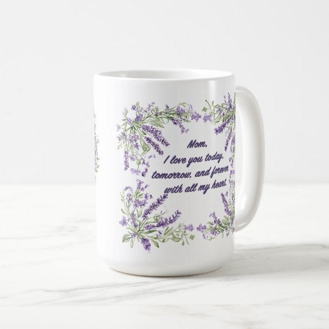 Caneca De Café Beautiful Sentiment For Mom Wrap (Frente Esquerda)