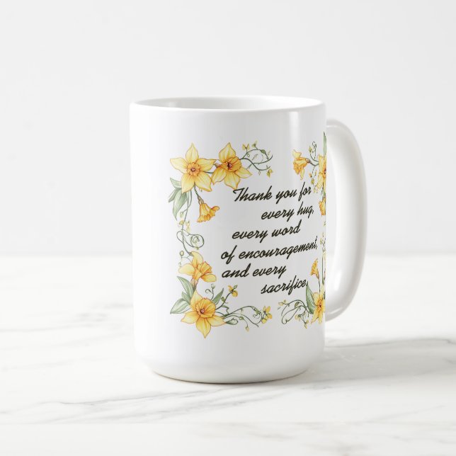 Caneca De Café Beautiful Sentiment For Mom Wrap (Frente Esquerda)