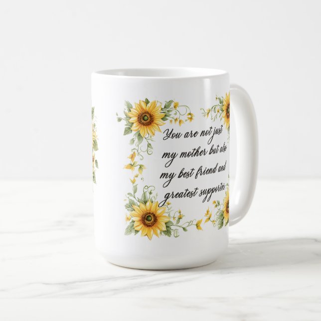 Caneca De Café Beautiful Sentiment For Mom Wrap (Frente Esquerda)