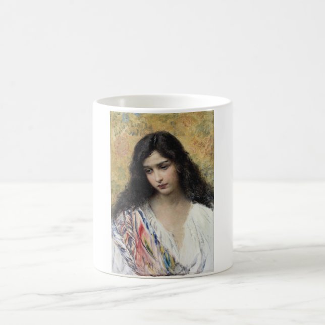 Caneca De Café Beauty Russa (por Konstantin Makovsky) (Centro)