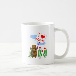 Caneca De Café Beaver Canadense ama Alberta