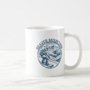 Caneca De Café Beaver Mountain Utah Snowboard Snowboarder