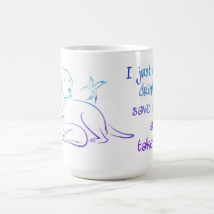 Caneca De Café Beba animais para salvar chás e tire soneca