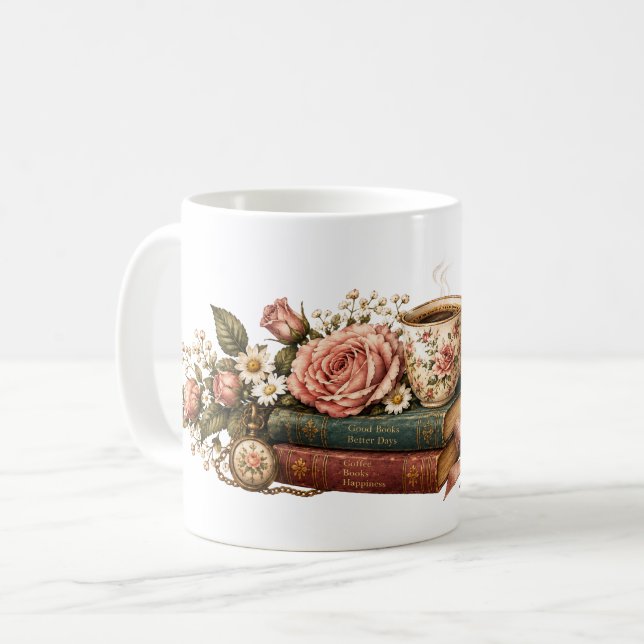 Caneca De Café Beba lentamente, viva suavemente (Frente Esquerda)