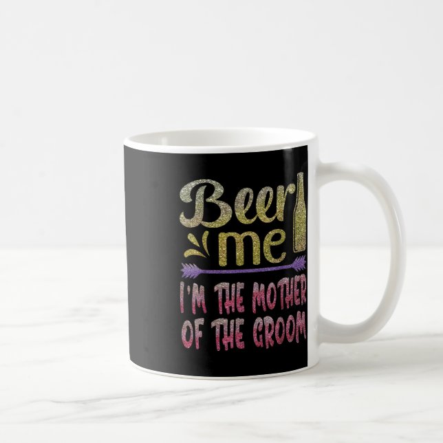 Caneca De Café Beba-Me Como A Mãe Da Família Engraçada Do Groom P (Direita)