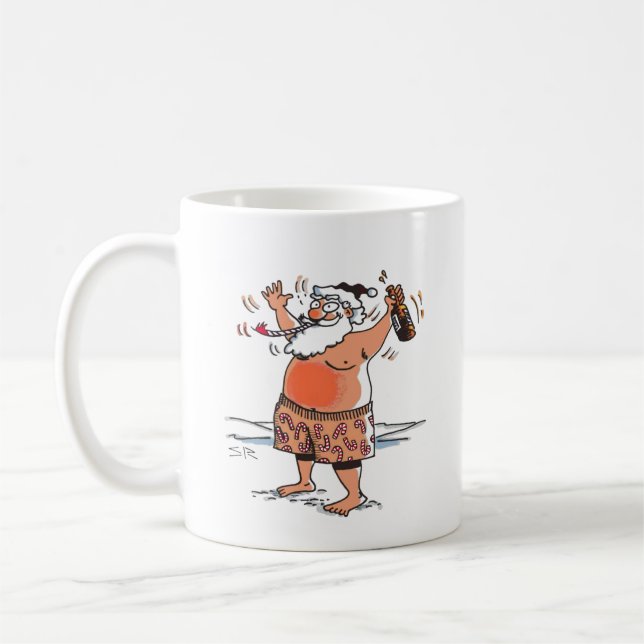 Caneca De Café Bebado Papai noel (Esquerda)