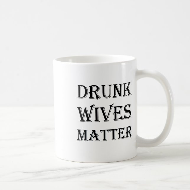 Caneca De Café Bebado Wives Sticker (Direita)