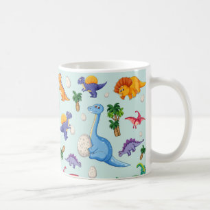 Caneca De Café Bebê bonito dos bebês   do dinossauro