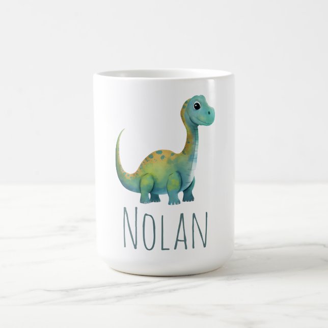 Caneca De Café Bebê bonito T-Rex Nome do Dinossauro Toddler Gift (Centro)