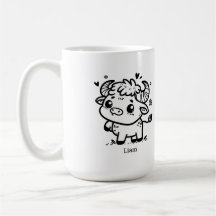 Bebê Búfalo Fofo - Animal de Fazenda Kawaii
