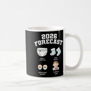 Caneca De Café Bebê Chegando Em Breve Previsão 2026 Chuveiro de B