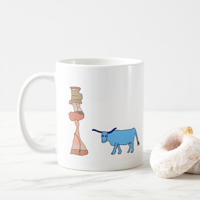Caneca De Café Bebê com a Torre de Hoodoos (Com Donut)