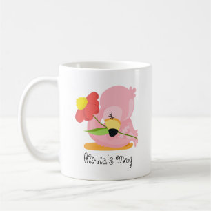 Caneca De Café Bebê Cor-De-Rosa Flamingo Mug Adorável Para Crianç