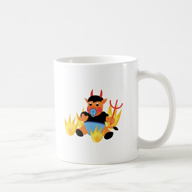 Caneca De Café bebê diabólico (Direita)