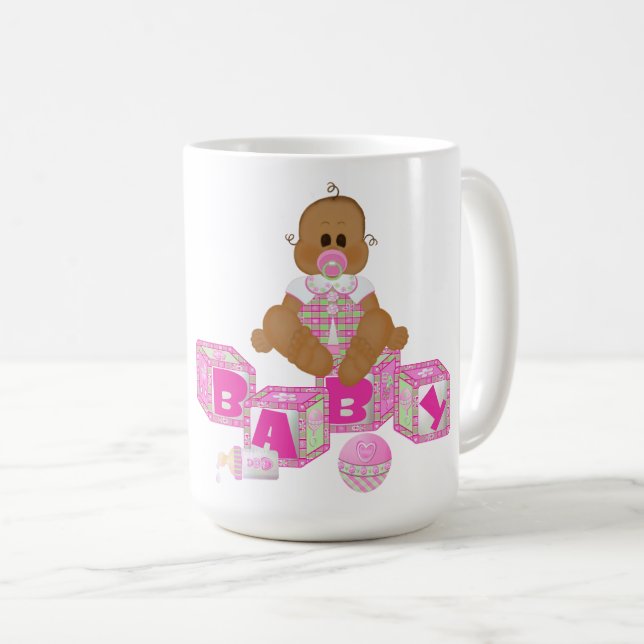 Caneca De Café Bebê dotado Ringer Mug (Frente Esquerda)