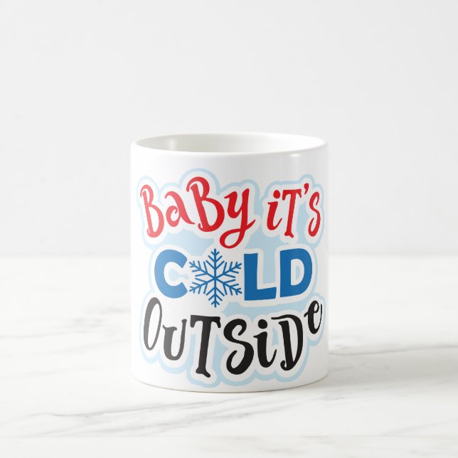 Caneca De Café Bebê É Frio Lá Fora, Mug Cotidiano (Centro)