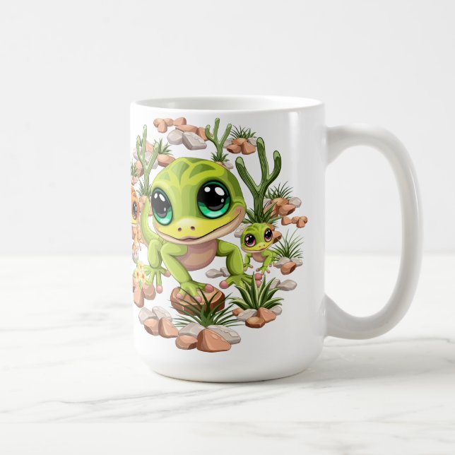 Caneca De Café Bebê Geckos Personagens de desenho animados (Direita)