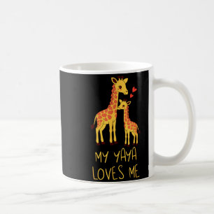 Caneca De Café Bebê Girafa Fofa E A Vovó Minha Yaya Me Ama
