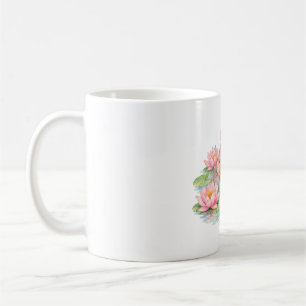 Caneca De Café Bebê Hipopótamo Entre Nenúfares