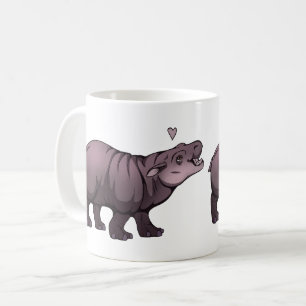 Caneca De Café Bebê Hipopótamo Pigmeu