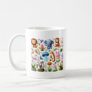Caneca De Café Bebê Jérsei de Animais Adoráveis