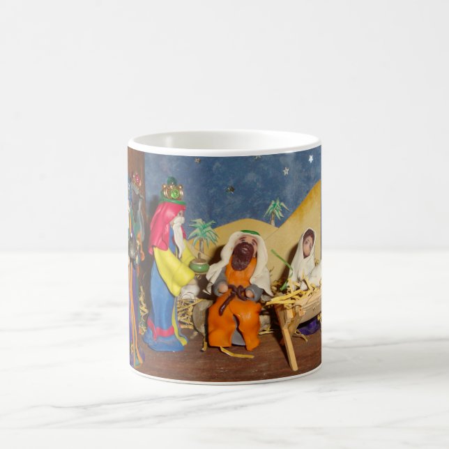 Caneca De Café bebê Jesus Mary natividade natal de três reis (Centro)